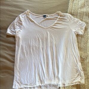 Old Navy White Relaxed Short Sleeve T-Shirt